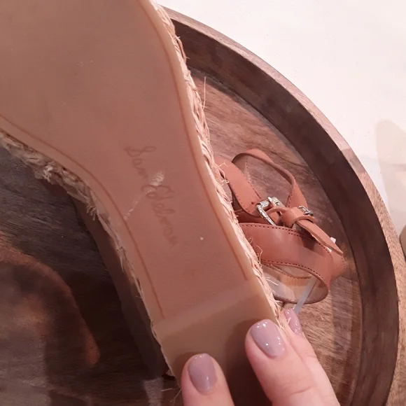 Sam Edelman Darline Strappy Gold Espadrille Wedges - Picture 6 of 6